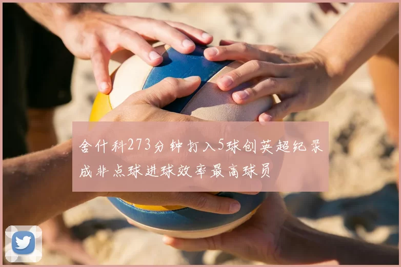 舍什科273分钟打入5球创英超纪录成非点球进球效率最高球员